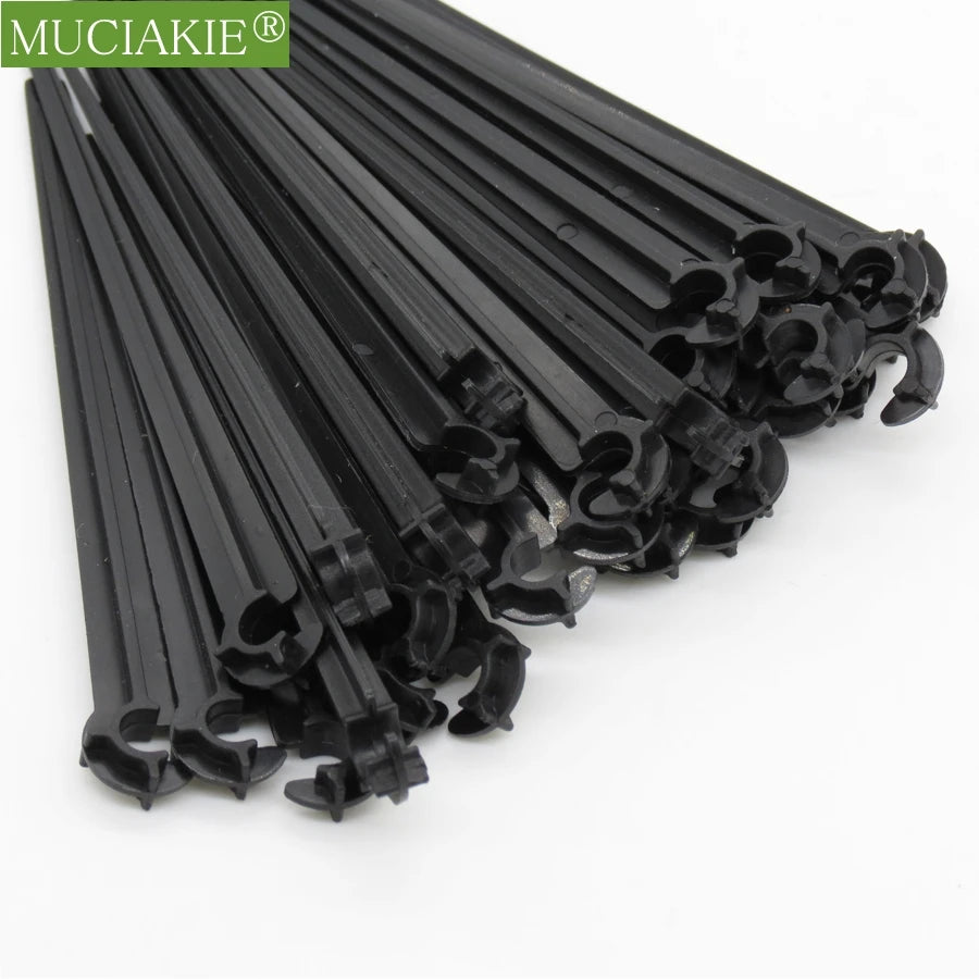 MUCIAKIE 11cm 20cm 1/4'' Fixed Stake Support Holder PVC Hose Drip for 4/7mm Watering Flowerpot Fitting Irrigation Home Garden