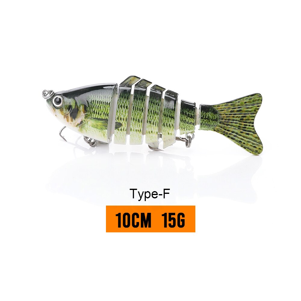 VTAVTA 10/14cm Sinking Wobblers Fishing Lures Jointed Crankbait Swimbait 8 Segment Hard Artificial Bait for Fishing Tackle Lure