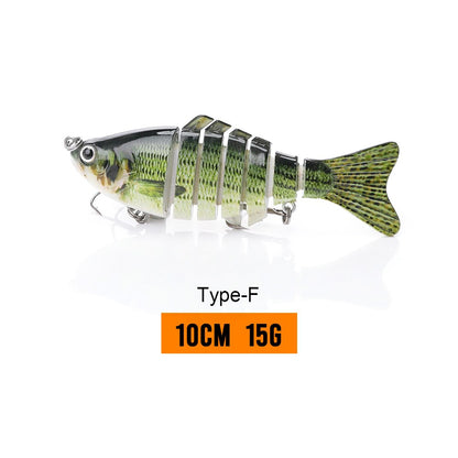 VTAVTA 10/14cm Sinking Wobblers Fishing Lures Jointed Crankbait Swimbait 8 Segment Hard Artificial Bait for Fishing Tackle Lure