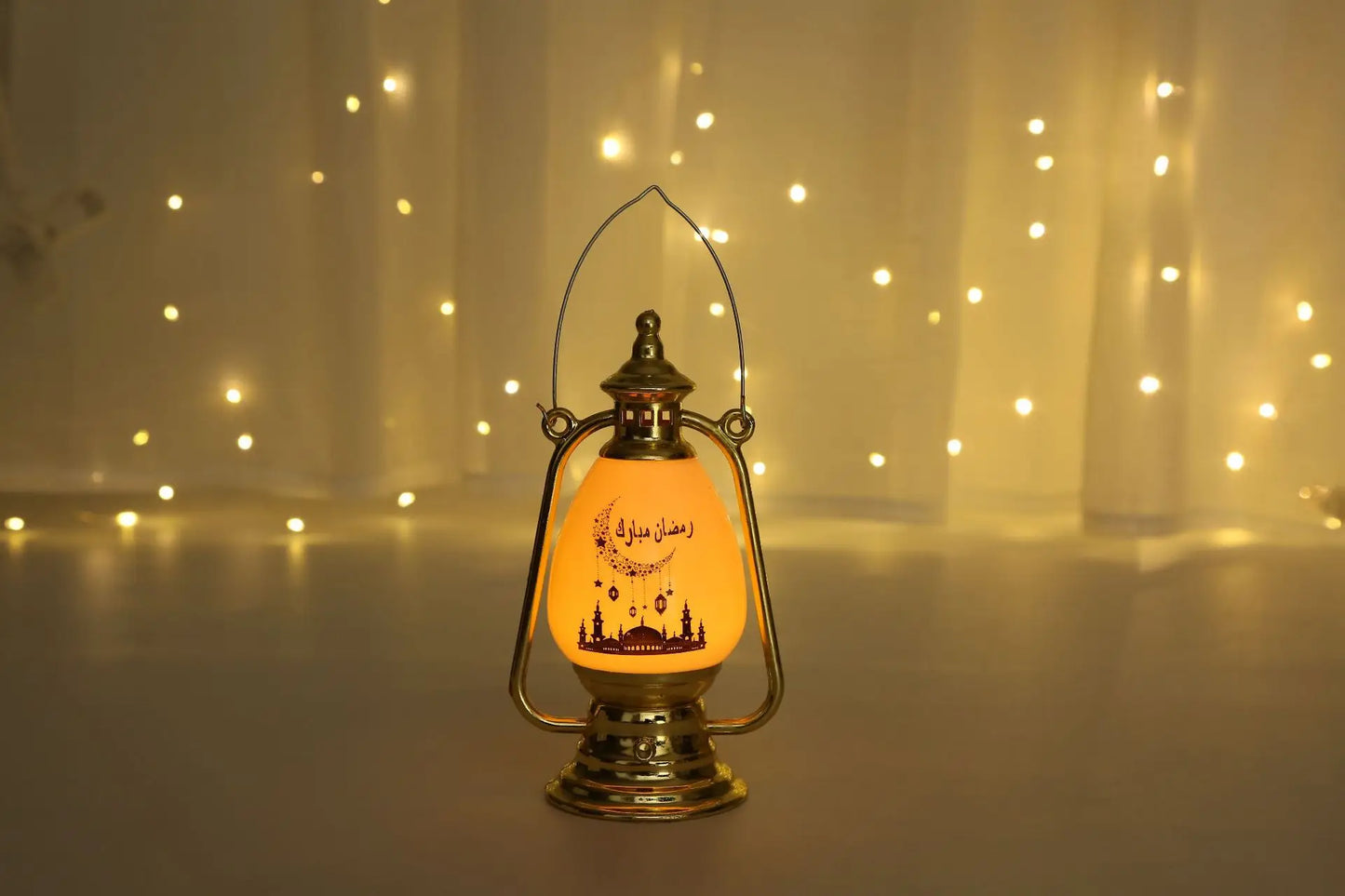 EID Mubarak LED Wind Lights Ramadan Decoration for Islamic Muslim Home Festival Party Decor Ramadan Kareem Eid Al Adha