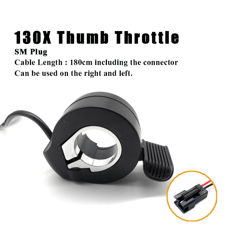 Okfeet Wuxing Throttle Electric Scooter Bike 130X Thumb Throttle Accelerator for Ebike Bicycle Conversion Kit