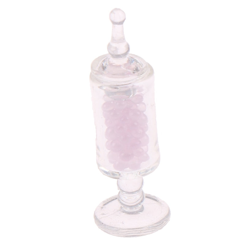 1/2/4/5pcs 1:12 Dollhouse Miniature Food Snacks Glass Jars Candy Bar Food Jar Kitchen Decoration Dolls Accessories Children Toys