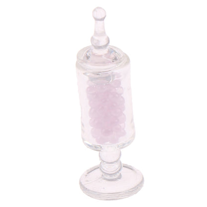 1/2/4/5pcs 1:12 Dollhouse Miniature Food Snacks Glass Jars Candy Bar Food Jar Kitchen Decoration Dolls Accessories Children Toys