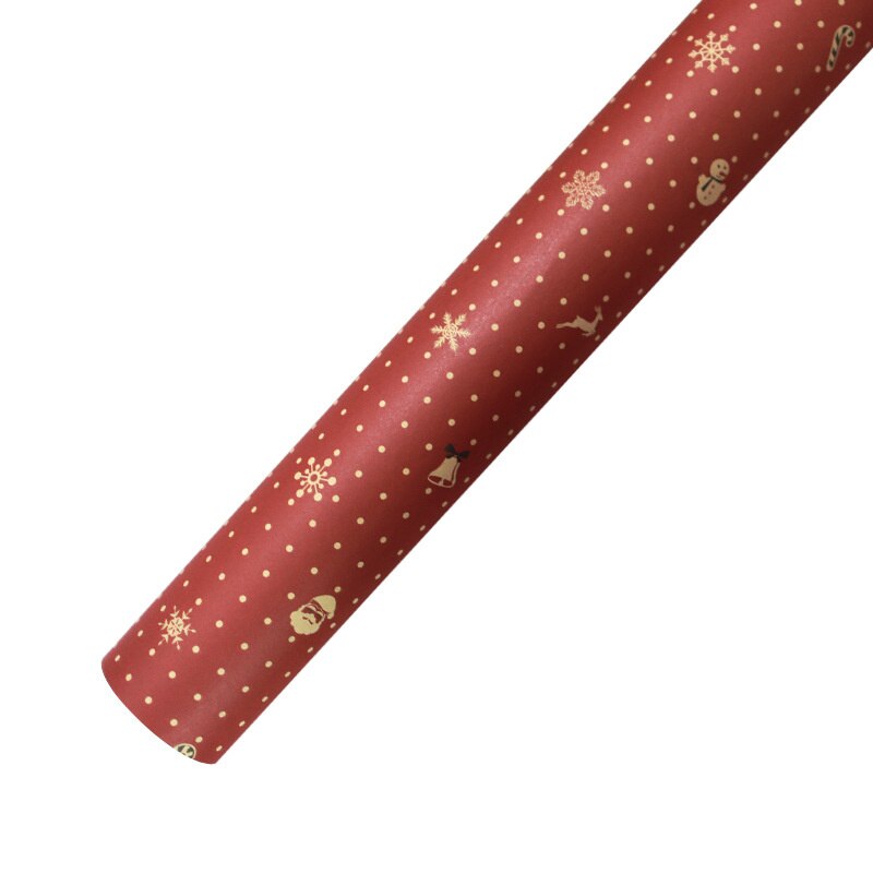 70X50cm Christmas Diy Kraft Wrapping Paper Printing Paper Christmas New Year Decoration Wrapping Paper