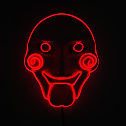 Halloween Carnival Party Costume Decoration Luminous LED Mask Halloween Mask LED Maske Light Up Party Masks for Glow Party