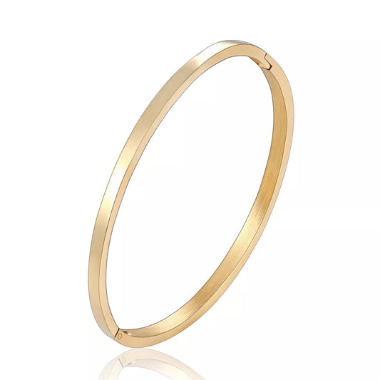 BOBASI New Stainless Steel Round Bangles& Bangles Three Colors Trendy Charm Bracelets Jewelry for Women Love Wedding Brand