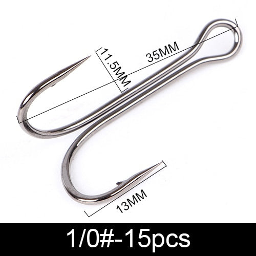 FTK Fishing Hook Baitholder Double Hook Bass Lure Holder Fly Tying Crank Hook Set Saltwater 10 Pcs/Lot Needle Fishhook 709