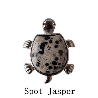 Howlite Turtle Nacklace Pendant Natural Semi Precious Stones Give for Men and Women
