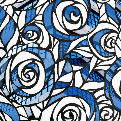 Women's Fashion Sweater - Blue Roses