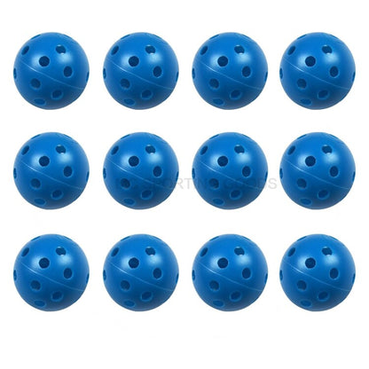 12pcs/Lot Indoor Golf Ball Golf Practice Balls Golf Light Ball Have Hole Golf Training Aids 7 Colors to Choose Drop Shipping New