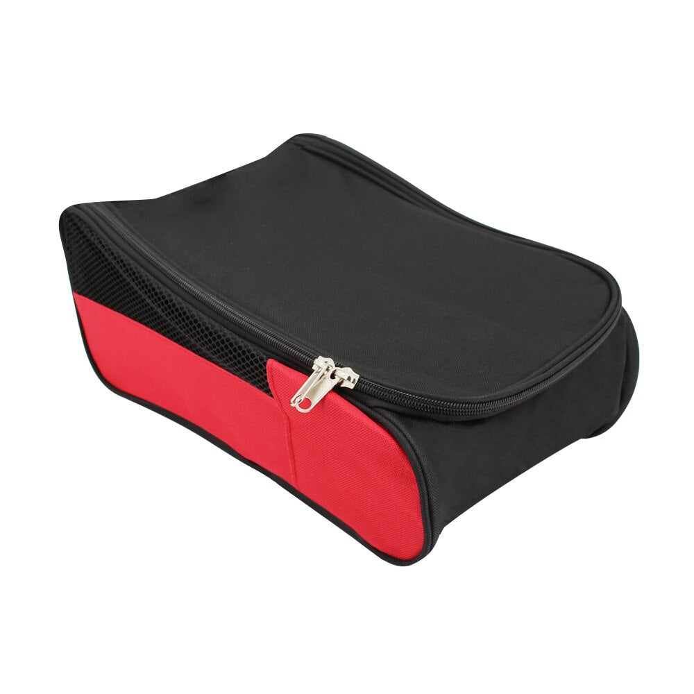 Portable Golf Shoes Bag Zipper Shoe Case Breathable Water Resistant Carrier Shoe Accessory Black Green Red Drop Ship