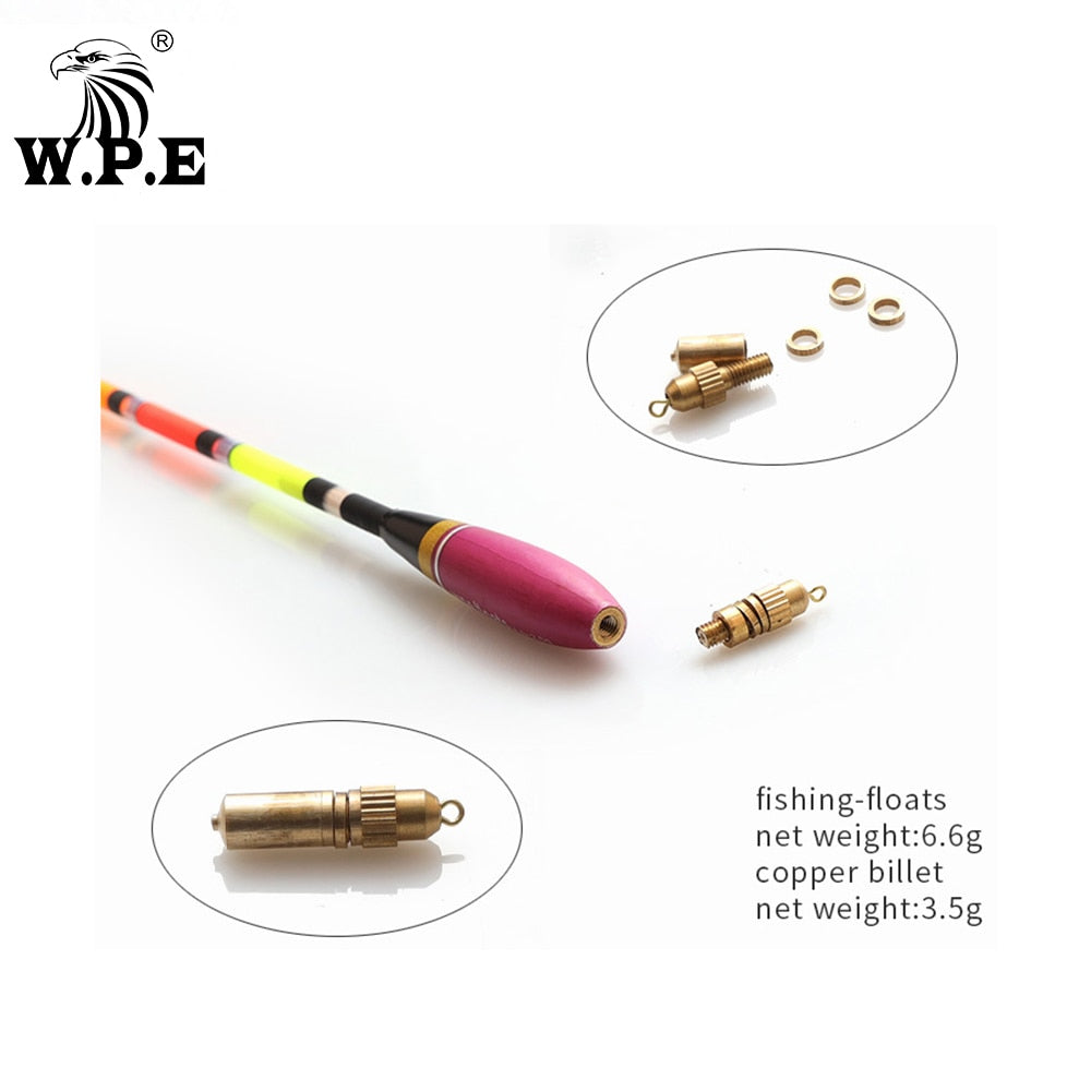 W.P.E Brand Fishing Float 3pcs/Set Barguzinsky Fir Floats Size 4g/5g/6g 27.5cm/28.5cm Fishing Float Bobber Vertical Buoy Tackle
