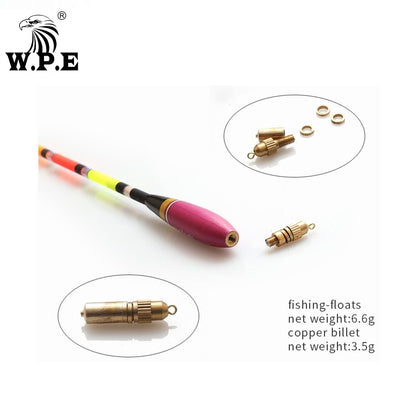 W.P.E Brand Fishing Float 3pcs/Set Barguzinsky Fir Floats Size 4g/5g/6g 27.5cm/28.5cm Fishing Float Bobber Vertical Buoy Tackle