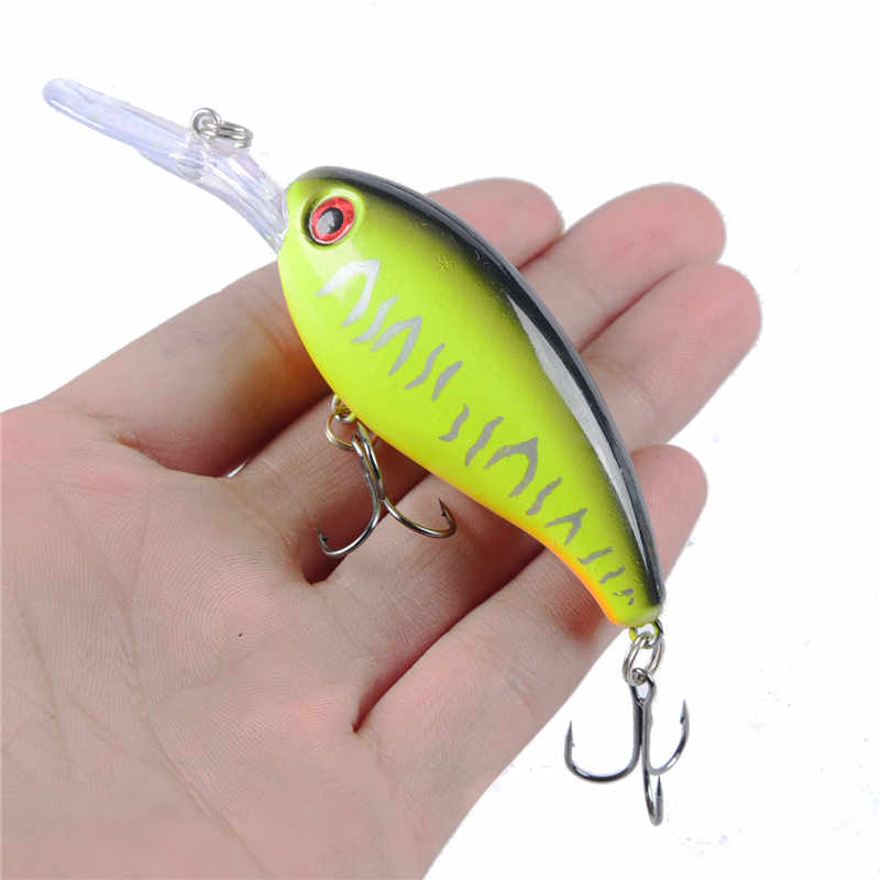 1pcs Crank Fishing Lure Artificial Hard Baits 10cm/15g Crankbait Jerkbait Wobbler Fishing Tackle Good Treble Hooks Tackle
