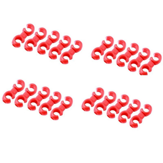 20pcs Bicycle MTB Brake Cable S Style Clips Buckle Hose Guide Bike Cross Line Clip