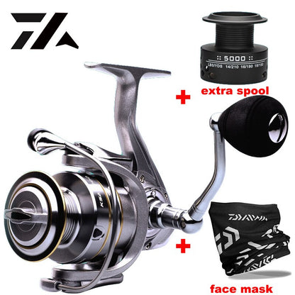 Fishing Reel Double Spool Spinning Reel High Speed Gear Ratio Spinning Reel Carp Fishing Reels Casting Reel for Saltwater