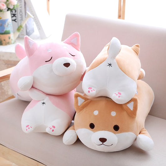 36/55 Cute Fat Shiba Inu Dog Plush Toy Stuffed Soft Kawaii Animal Cartoon Pillow Lovely for Kids Baby Children Good Quality