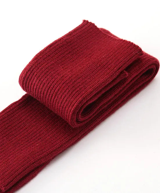 Sparsil Women Winter Arm Warmers Cashmere Fingerless Long Gloves Solid Warm Mittens Elbow Thread Knitted Sleeves 50cm Glove