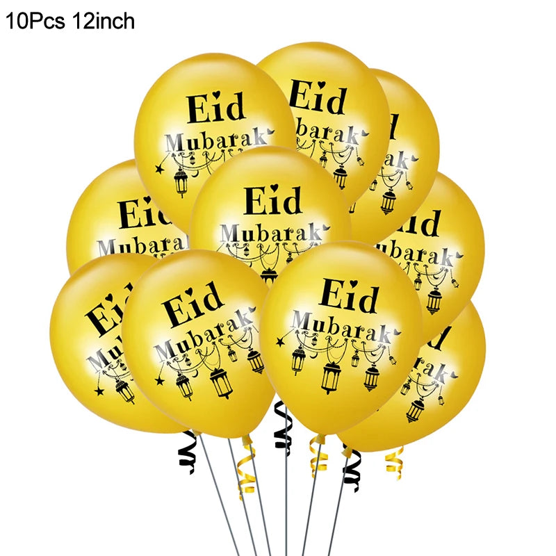 Wooden EID Mubarak Decoration Ramadan Mubarak Ornaments Islamic Muslim Pendant Eid Al Adha Party Supplies Ramadan Kareem