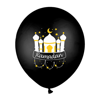10Pcs Eid Mubarak Latex Balloon Ramadan Kareem Decoration Air Globos Ramadan Mubarak Muslim Islamic Festival Party Supplies 2024