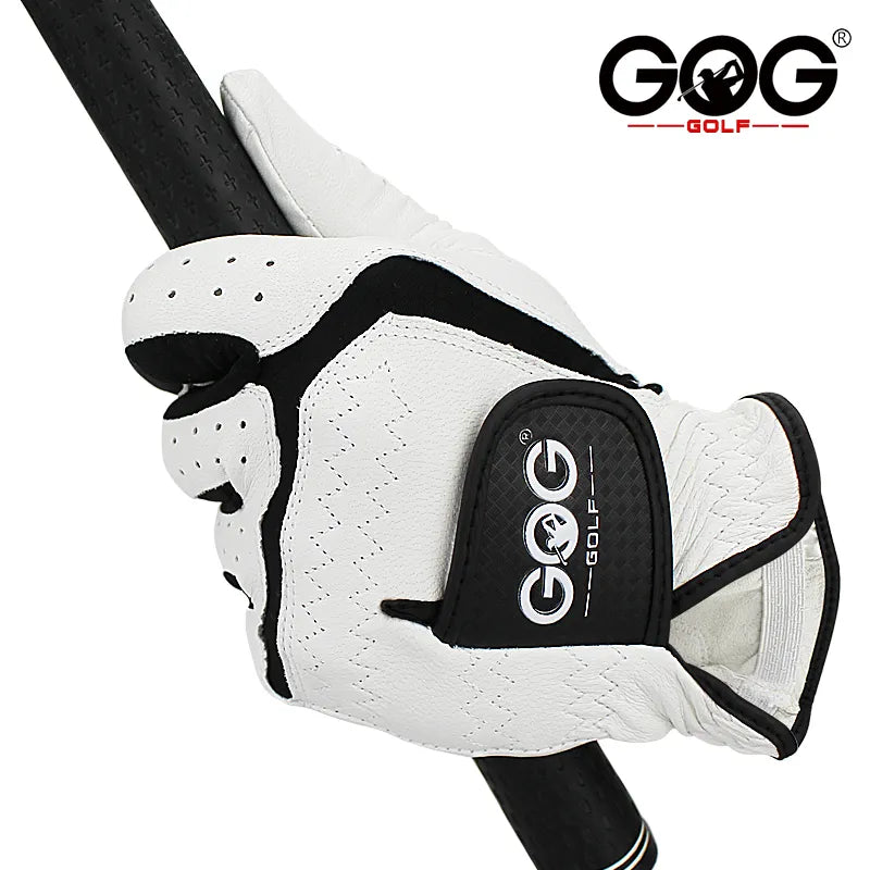 GOG Golf Glove Sheepskin Leather for Men White Breathable Glove for Golfer 1 Pcs New Dropship