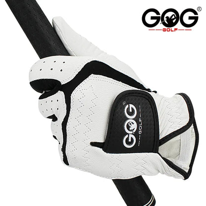 GOG Golf Glove Sheepskin Leather for Men White Breathable Glove for Golfer 1 Pcs New Dropship