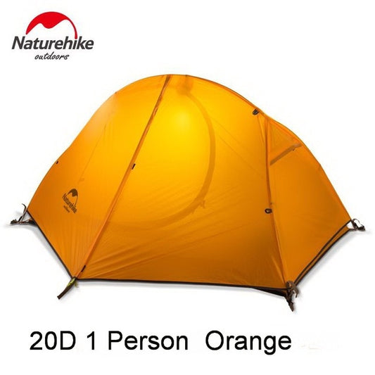 Naturehike Ultralight 1Person Camping Tent Outdoor 2 People Backpacking Trekking Hiking Cycling Single Tents Waterproof PU4000