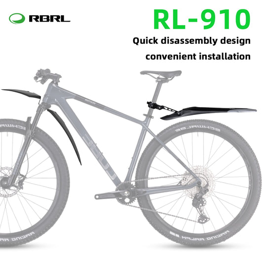 RBRL Bicycle Mudguard Set MTB Cycling Fender E-Bike Adjustable Mountain Bike TPE Widen Lengthen Patent Quick Release Protector