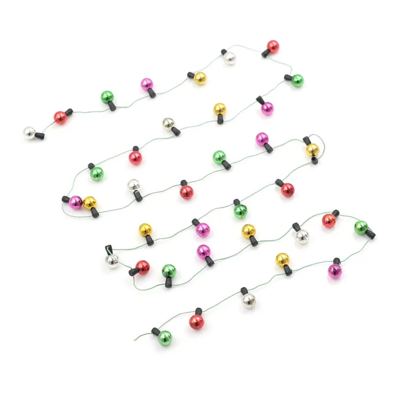 1/12 Scale 1 String of Fake Lights Christmas Good Decoration Dollhouse Miniature Mini Furniture Accessories String Lights