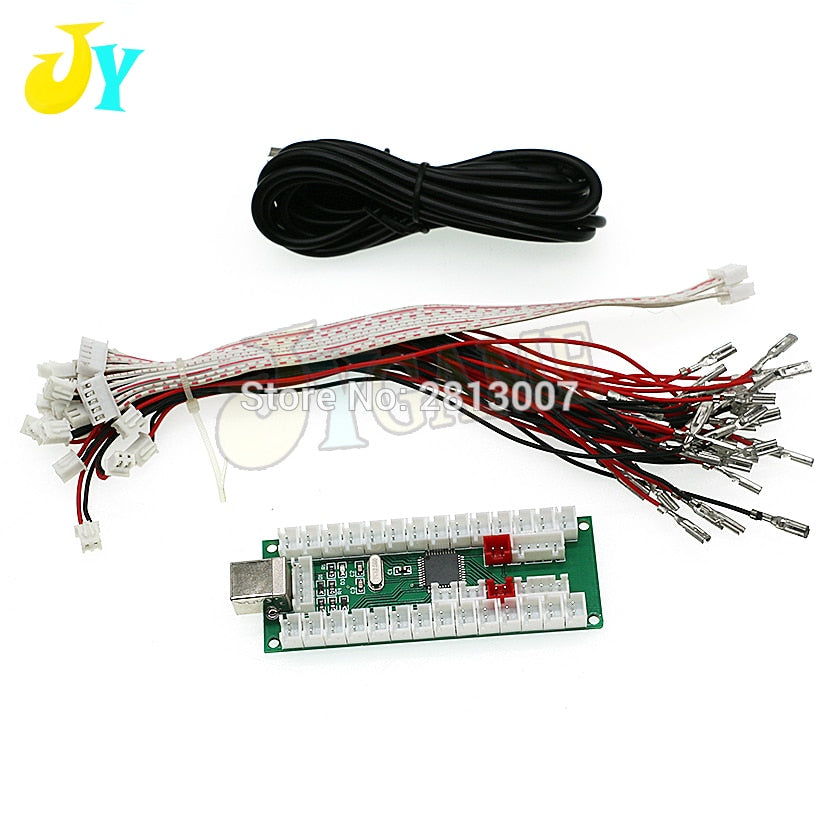 2 Players Arcade Zero Delay USB Encoder PC PS3 Raspberry Pi Android Joystick Board 5v LED Push Button Controller DIY