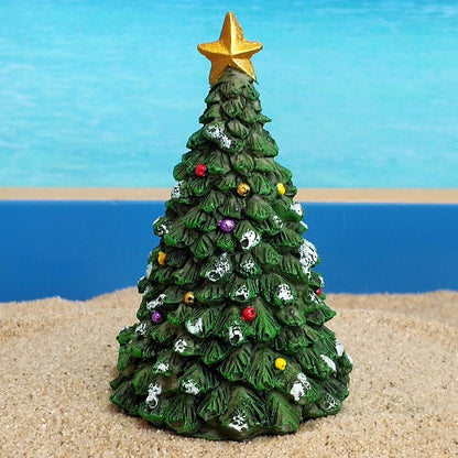 Handmade Miniature Christmas Tree Resin Figurines Crafts Ornament for Kids Christmas