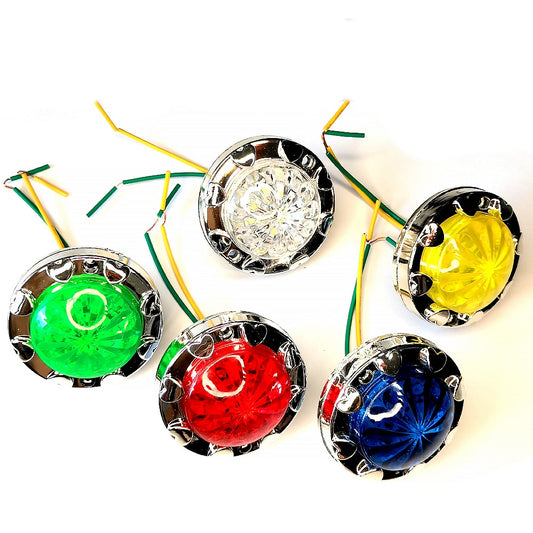 10pcs Kiddie Rides Game Car Parts Chrome Edge 12V LED Lamp RGB Lights Amusement Park Arcade Swing Machine DIY Decoration