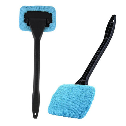 EAFC Car Window Cleaning Brush Long Handle Car Wash 40cm Dust Car Windshield Towel Handy Washable Car Cleaner