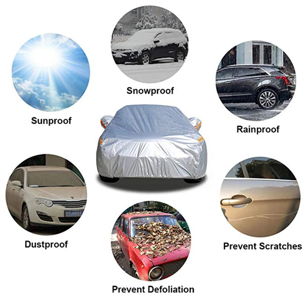 Kayme Waterproof Car Covers Outdoor Sun Protection Cover for Car for BMW E46 E60 E39 X5 X6 X3 Z4 E90 E36 E34 E30 F10 F30 Sedan