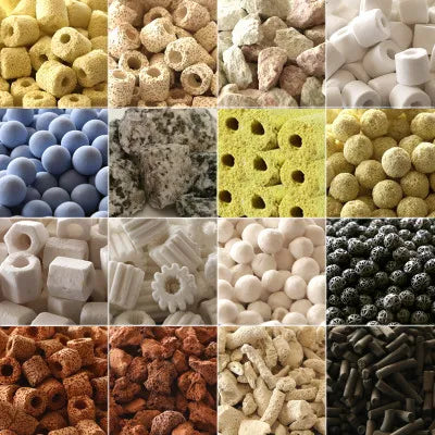 Aquarium Filter Media Activated Carbon Ceramic Rings Fish Tank Bio Balls Clean Water Filter Material Aquarium Accessories