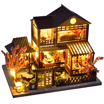 CUTEBEE Doll House Miniature DIY Dollhouse With Furnitures Wooden House Casa Diorama Toys for Children Birthday