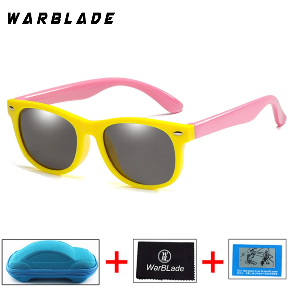 New Kids Polarized Sunglasses Children Boys Girl Sun Glasses Silicone Safety Glasses UV400 Eyewear Baby Shades Oculos With Boxes