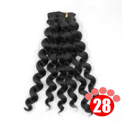 Msiredoll Bjd Wig Accessories 1piece 20*100CM Doll Hair for 1/3 1/4 1/6 1/12  Curly Doll Hair Bjd Wig Diy