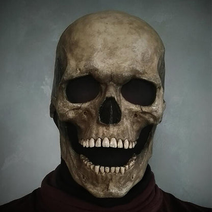 Halloween Mask Movable Jaw Full Head Skull Mask Halloween Decoration Horror Scary Mask Cosplay Party Decor 2023 Skull Helmet