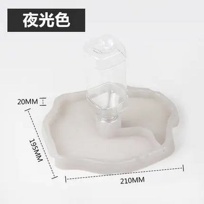Pet Reptile Feeder 2 in 1 Automatic Water Food Feeding Plate Lizard Turtle Dispenser Reptiles & Amphibians Feeding Supplies