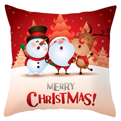 45x45cm Santa Claus Christmas Pillowcase Merry Christmas Decor for Home Christmas Ornament Xmas