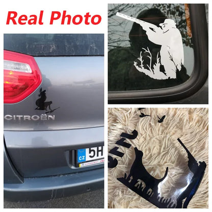 Hunter Car Stickers Hunting Adventure Decal for Auto Body Cars Head Engine Cover Windows Decoration Wrap Vinyl