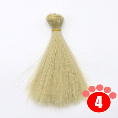 Msiredoll Bjd Wig 15*100CM or 20*100CM or 25*100CM Doll Hair for 1/3 1/4 1/6   Straight Hair Doll Hair Bjd Wig Diy