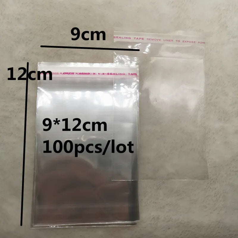 4x6-14x14cm Various Models Resealable Poly Bag Transparent Opp Plastic Bags Self Adhesive Seal Jewellery Making Bag..