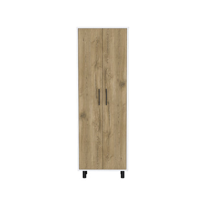Bowie 2 Piece Kitchen Set, White / Light Oak