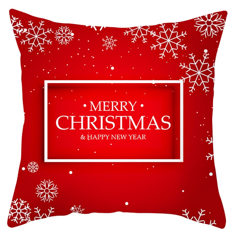 45x45cm Santa Claus Christmas Pillowcase Merry Christmas Decor for Home Christmas Ornament Xmas