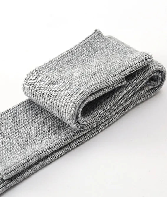 Sparsil Women Winter Arm Warmers Cashmere Fingerless Long Gloves Solid Warm Mittens Elbow Thread Knitted Sleeves 50cm Glove