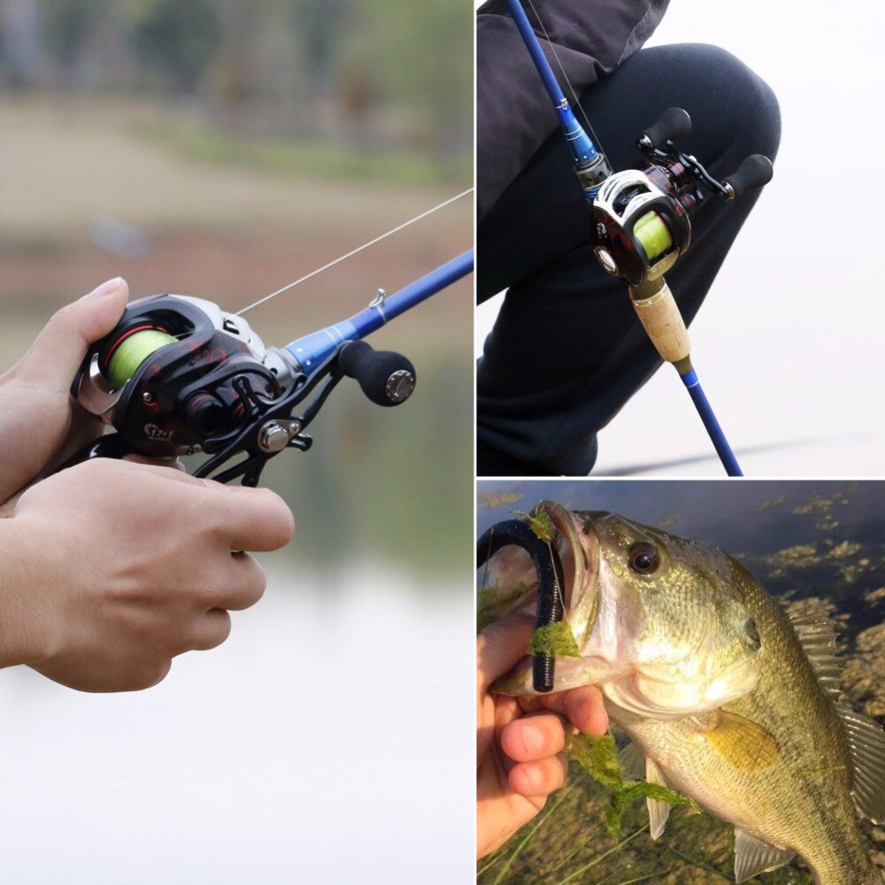 Sougayilang Baitcasting Reel Casting Reel 17+1BB Right /Left Handle Gear 7.2:1 Fishing Reel Wheel Fishing Tackle 12KG Max Drag