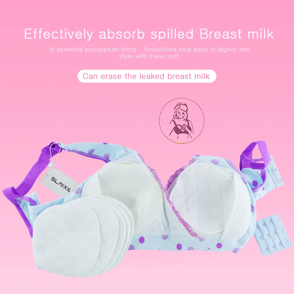 4PCS Multilayer Gauze Reusable Breast Pads Nursing Light Soft Organic Plain Washable Pad Baby Breastfeeding Accessory