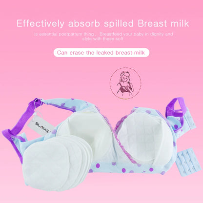 4PCS Multilayer Gauze Reusable Breast Pads Nursing Light Soft Organic Plain Washable Pad Baby Breastfeeding Accessory